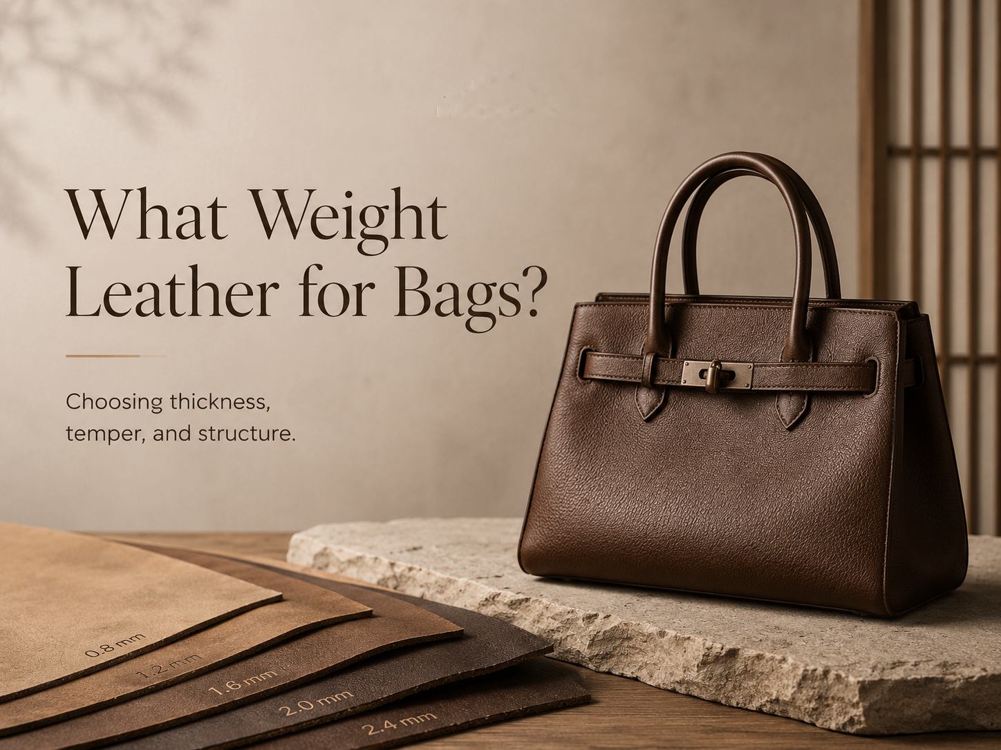 What Weight Leather for Bags?