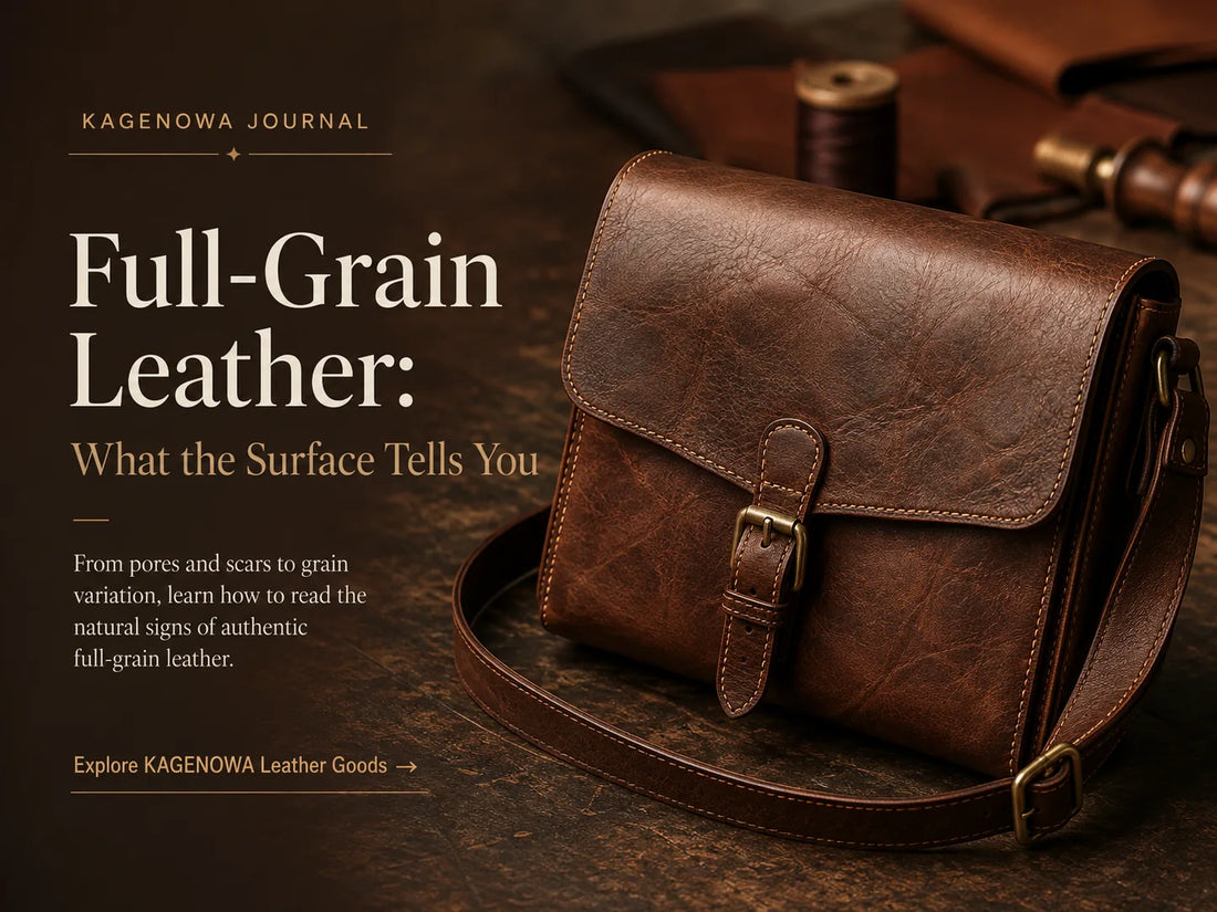 Full-Grain Leather: What the Surface Tells You