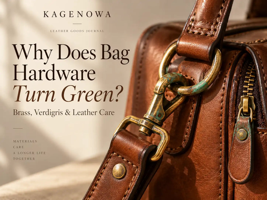 Why Does Bag Hardware Turn Green? Brass, Verdigris & Leather Care