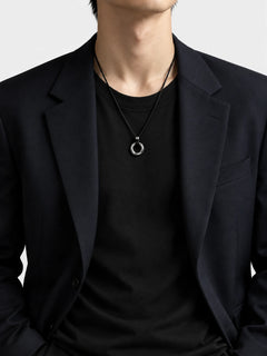 Möbius Peace Ring Pendant Necklace
