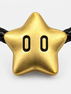 Minimal Gold Star Leather Necklace