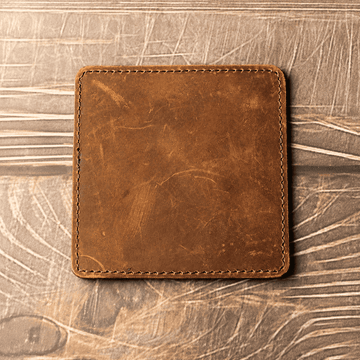 Dessous-de-verre en cuir pleine fleur Kagehide