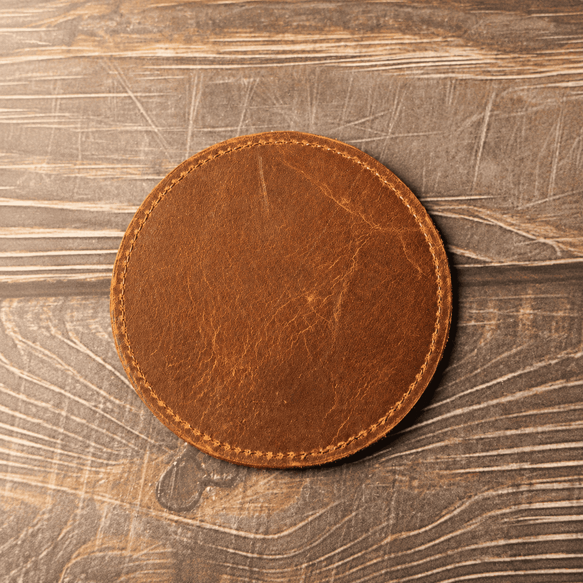 Dessous-de-verre en cuir pleine fleur Kagehide
