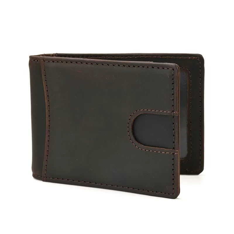 Portefeuille bifold pour homme en cuir avec protection RFID SENRI