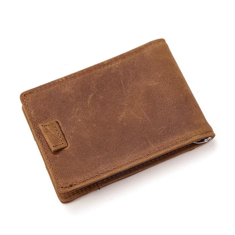 Portefeuille bifold pour homme en cuir avec protection RFID SENRI