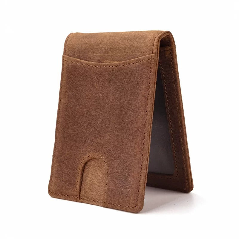 Portefeuille bifold pour homme en cuir avec protection RFID SENRI