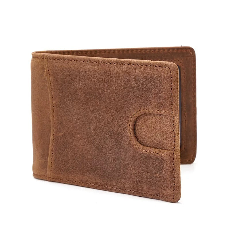 Portefeuille bifold pour homme en cuir avec protection RFID SENRI