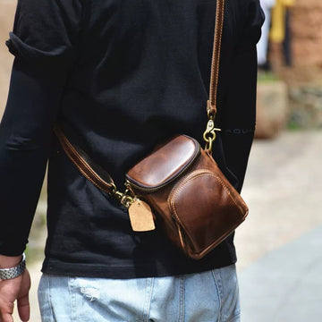 SHIBU Compact Klein Lederen Tasje