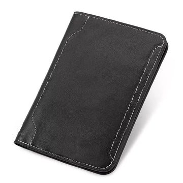 Portefeuille double porte-passeport en cuir pleine fleur FUTARI