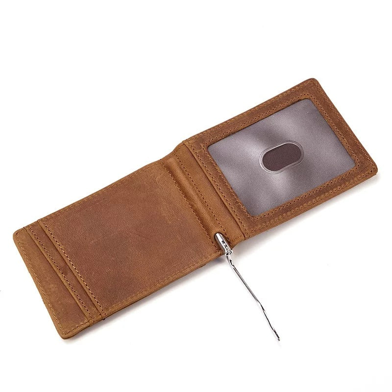 Portefeuille bifold pour homme en cuir avec protection RFID SENRI