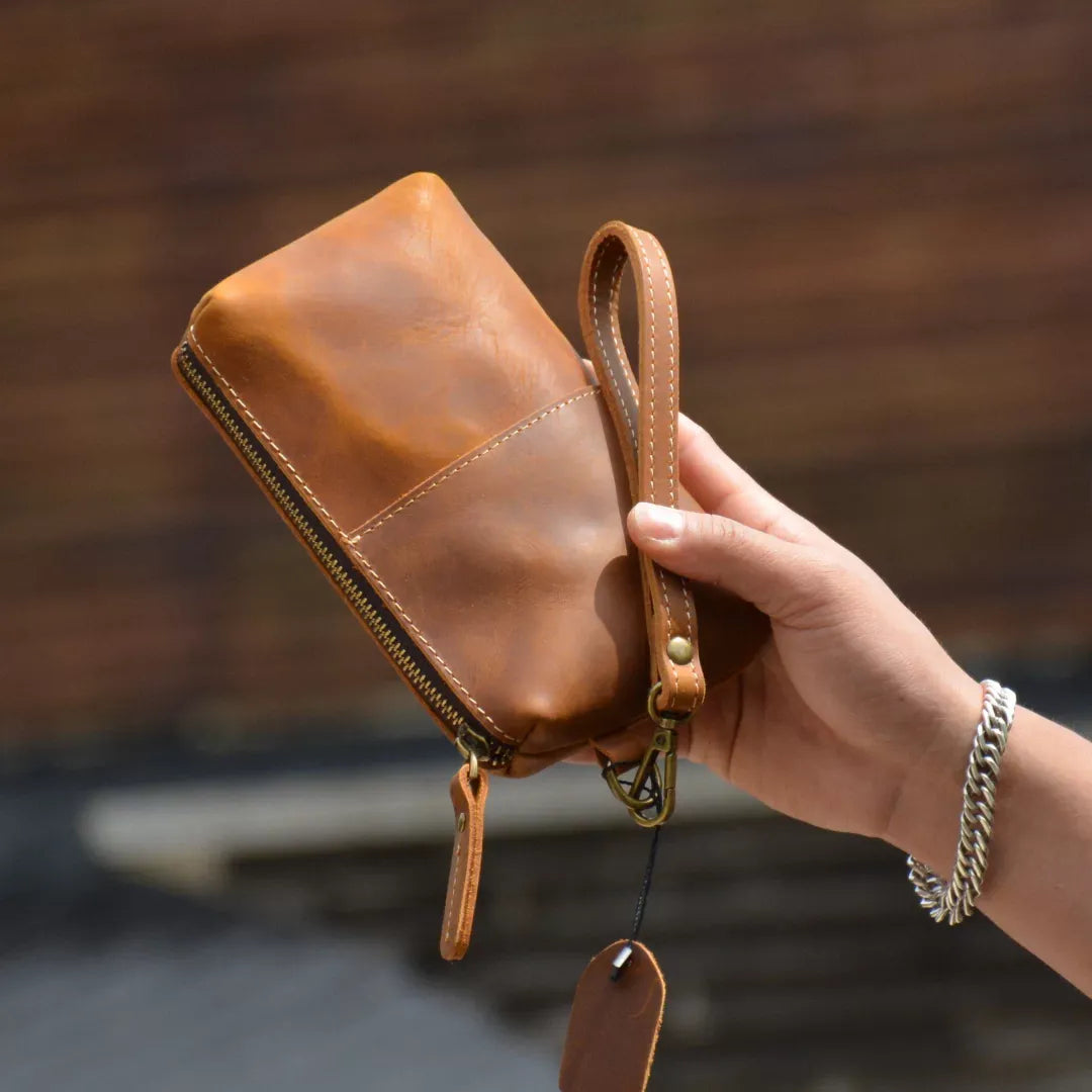 NAGI Compact Leren Clutch voor Heren