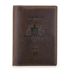 TABIBITO Crazy Horse Leather Passport Wallet