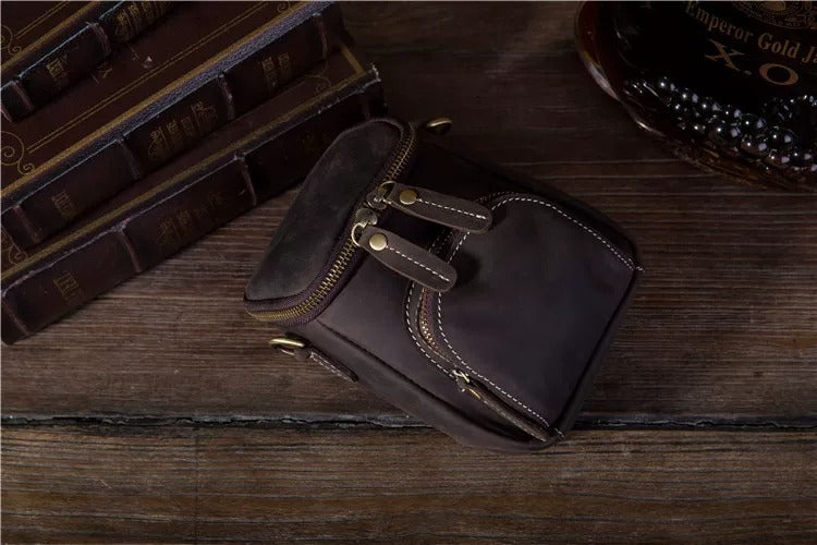 SHIBU Compact Klein Lederen Tasje