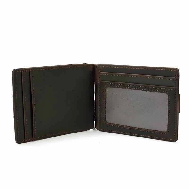 Portefeuille bifold pour homme en cuir avec protection RFID SENRI