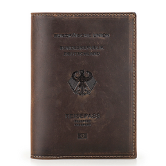 TABIBITO Crazy Horse Leather Passport Wallet
