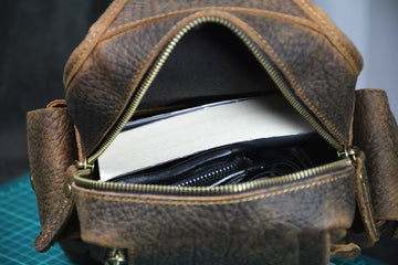 KODO Crazy Horse Leren Sling Bag