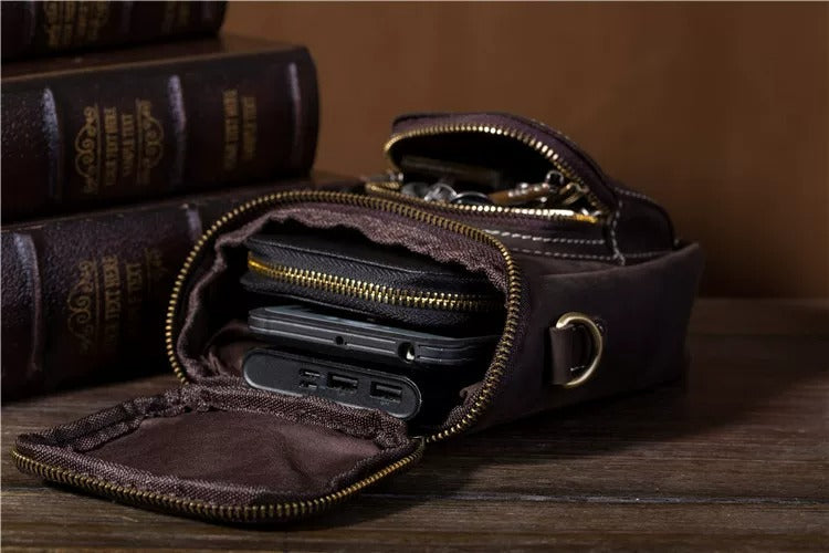 SHIBU Compact Klein Lederen Tasje