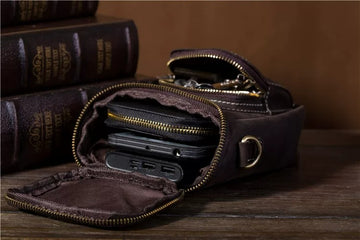 SHIBU Compact Klein Lederen Tasje
