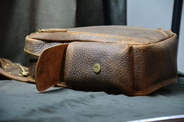 KODO Crazy Horse Leren Sling Bag