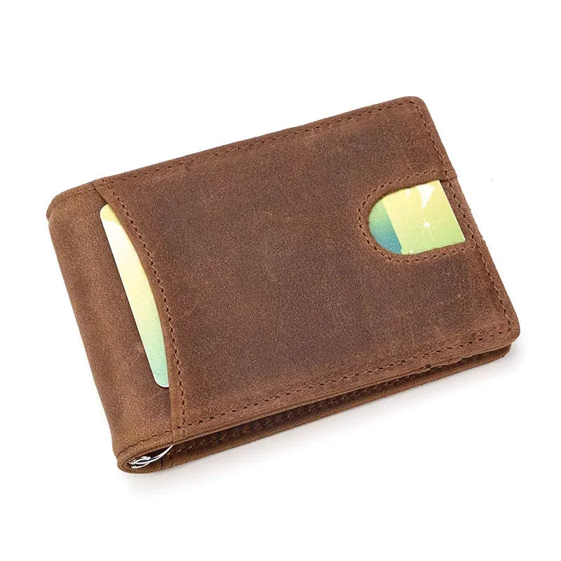 Portefeuille bifold pour homme en cuir avec protection RFID SENRI