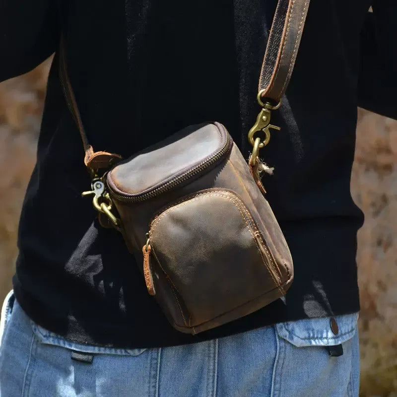 SHIBU Compact Klein Lederen Tasje