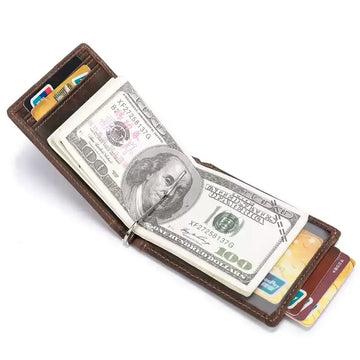 Portefeuille bifold pour homme en cuir avec protection RFID SENRI