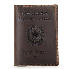 TABIBITO Crazy Horse Leather Passport Wallet