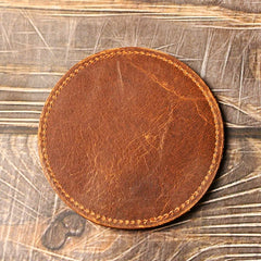 Kagehide Full-Grain Leather Bar Coaster