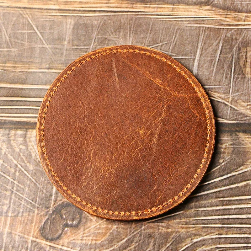 Dessous-de-verre en cuir pleine fleur Kagehide