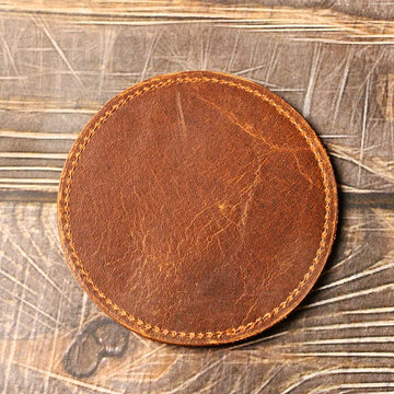 Dessous-de-verre en cuir pleine fleur Kagehide